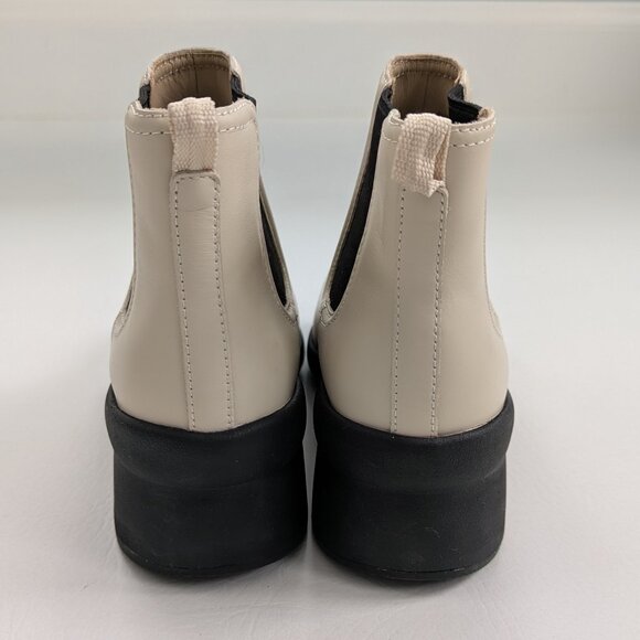 ABEO Passage Women's Chelsea Boot Size 6.5 Ivory Leather - Picture 6 of 7